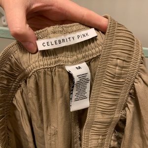 Khaki colored linen-ish pants